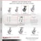 Service Caster 6 Inch Kingpinless Semi Steel Wheel Swivel Top Plate Caster SCC-KP30S620-SSR - alternate 4